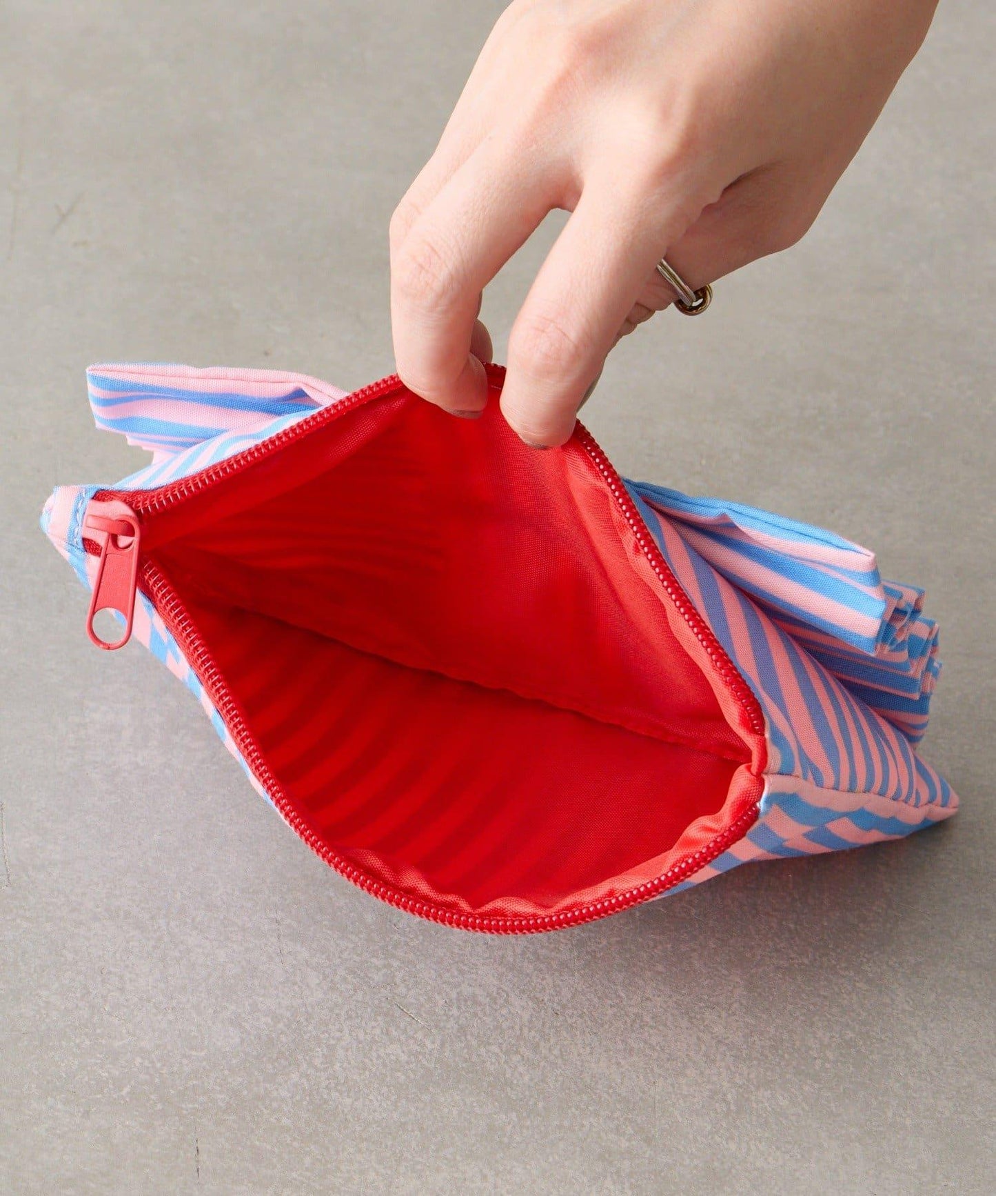 條紋棉質收納包M