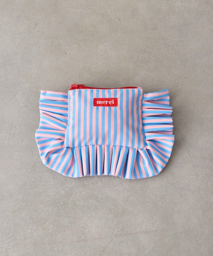 條紋棉質小號收納包