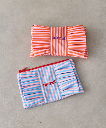 條紋棉質收納包M