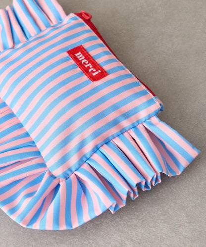 條紋棉質小號收納包