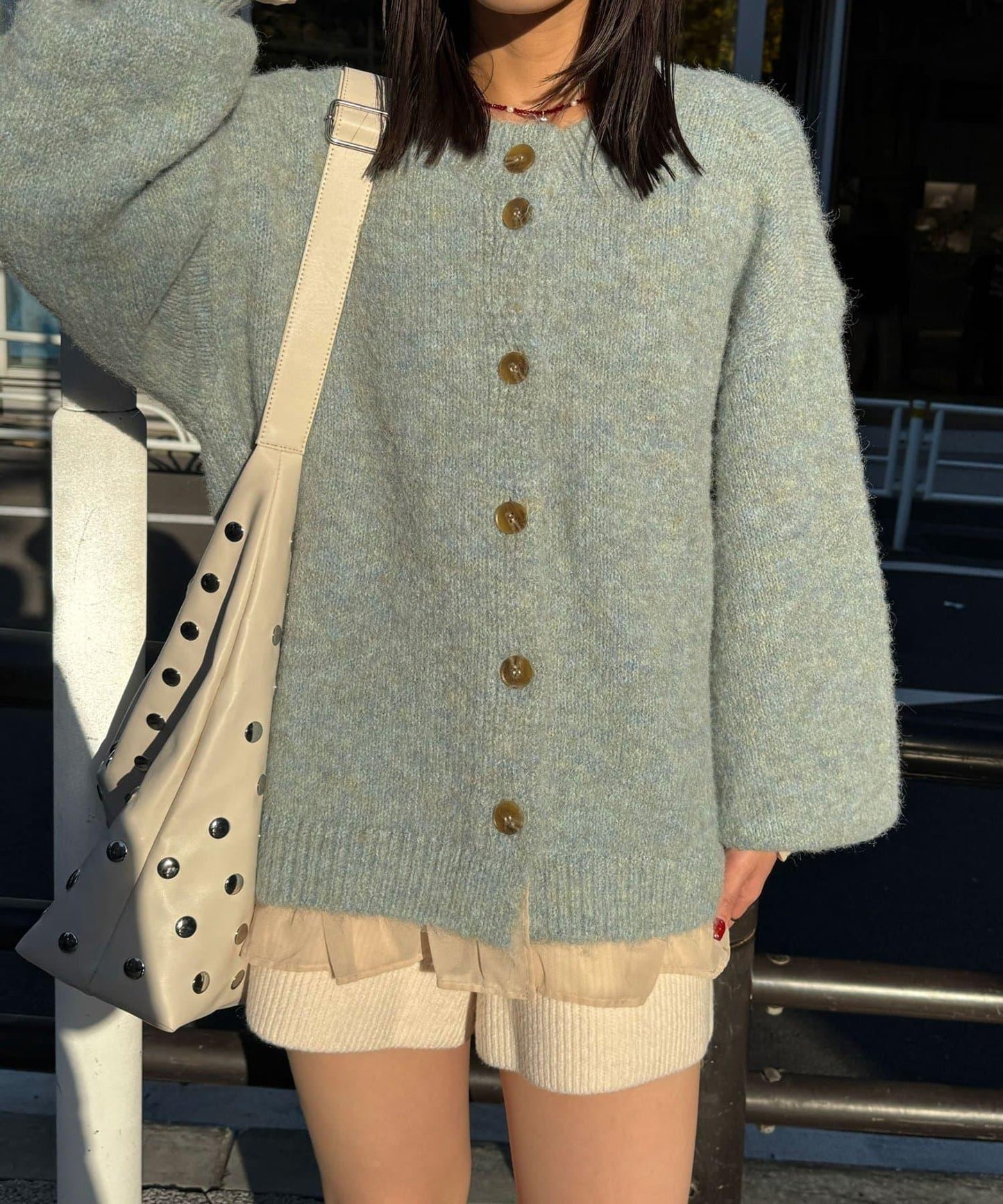 【neutral by ciaopanic】2way混紡針織套頭衫