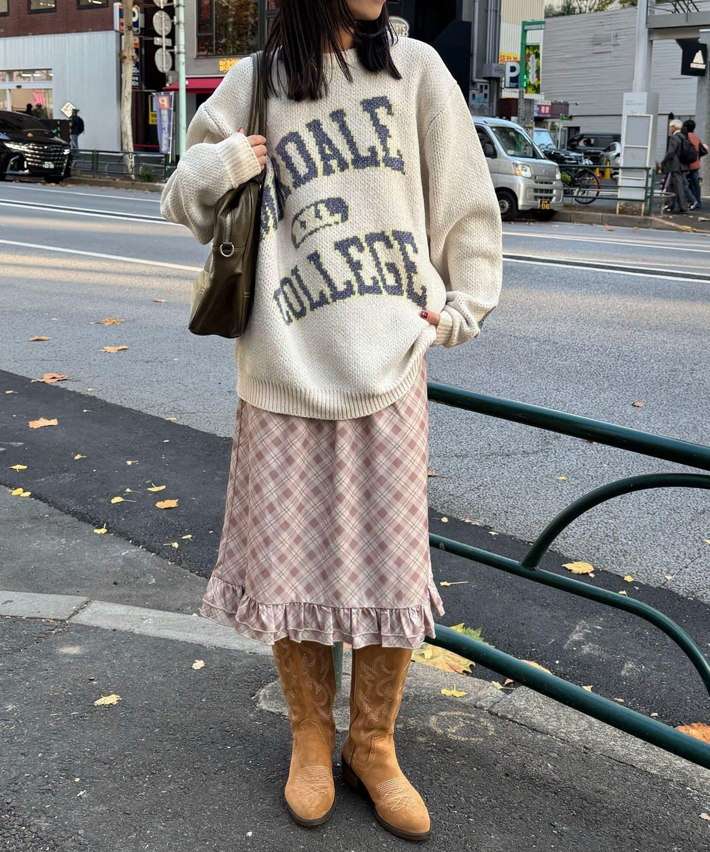 【neutral by ciaopanic】格紋喇叭裙