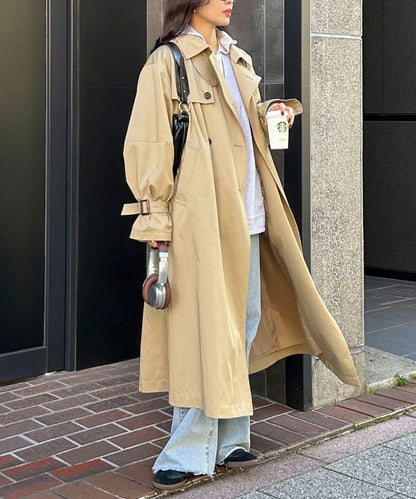 【每次即售罄的人氣單品】袖子蓬鬆設計風衣