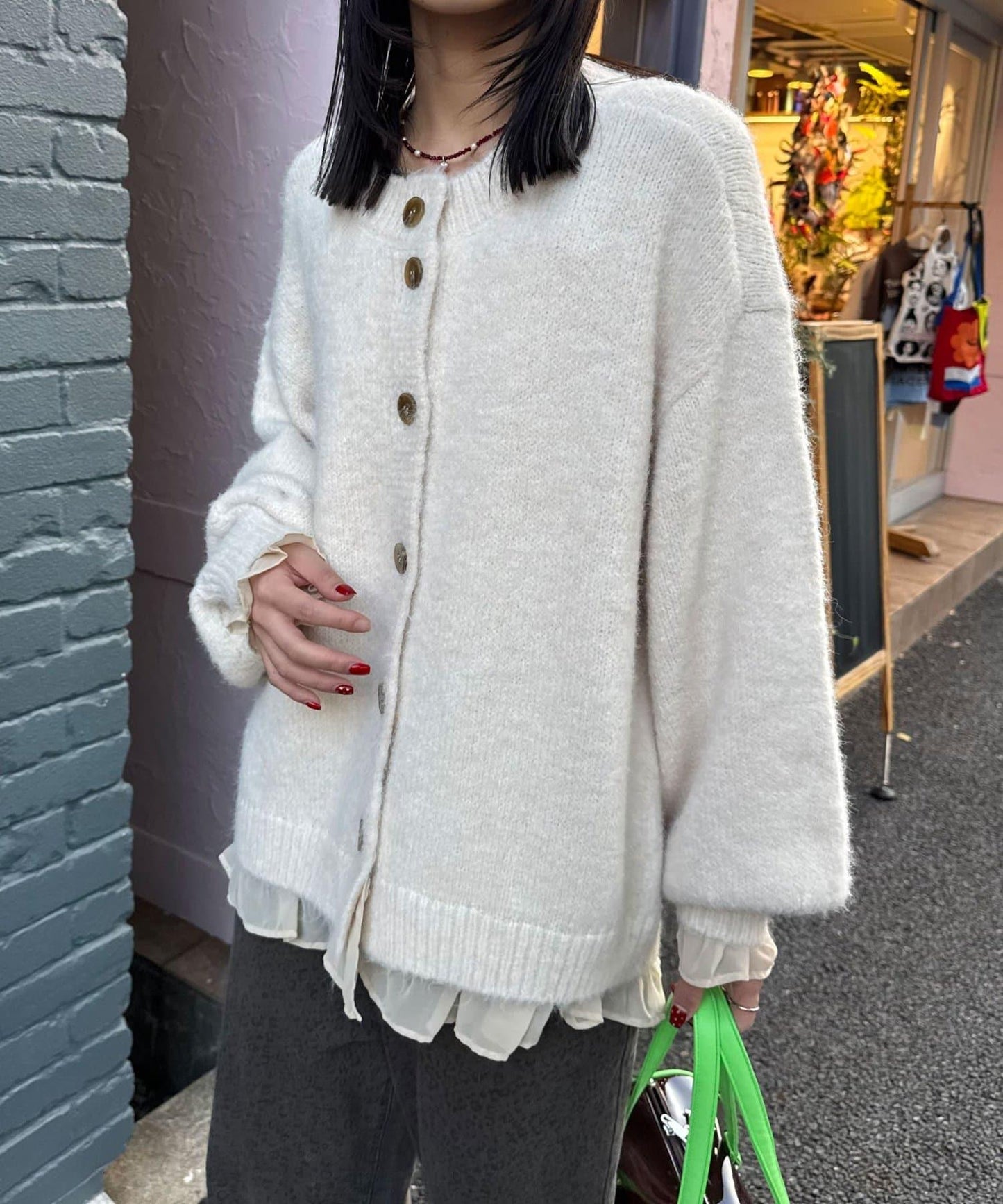 【neutral by ciaopanic】2way混紡針織套頭衫