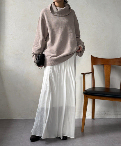 燈芯絨高領套頭衫