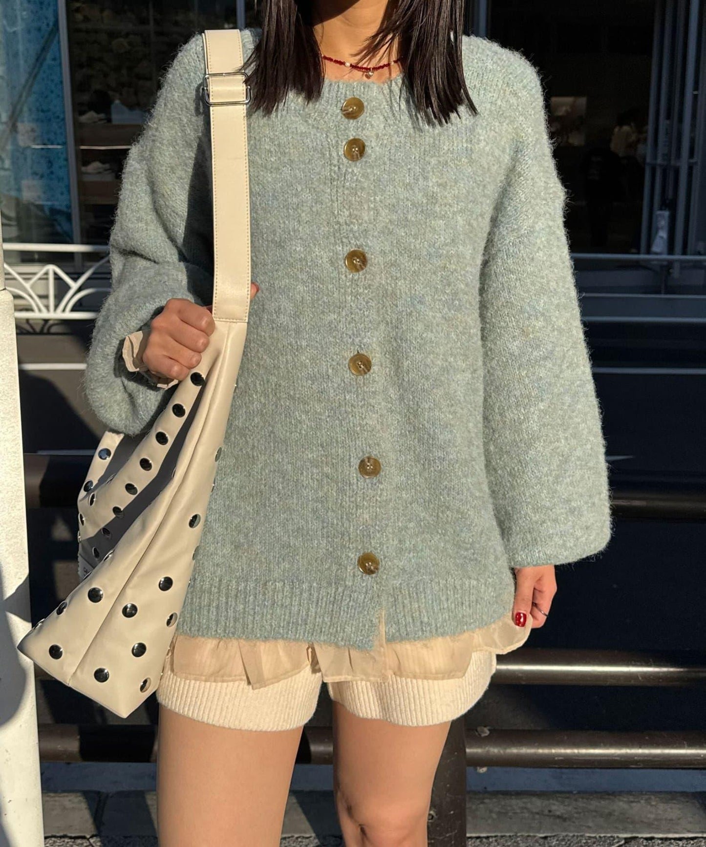 【neutral by ciaopanic】2way混紡針織套頭衫