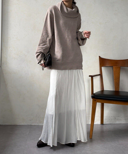 燈芯絨高領套頭衫