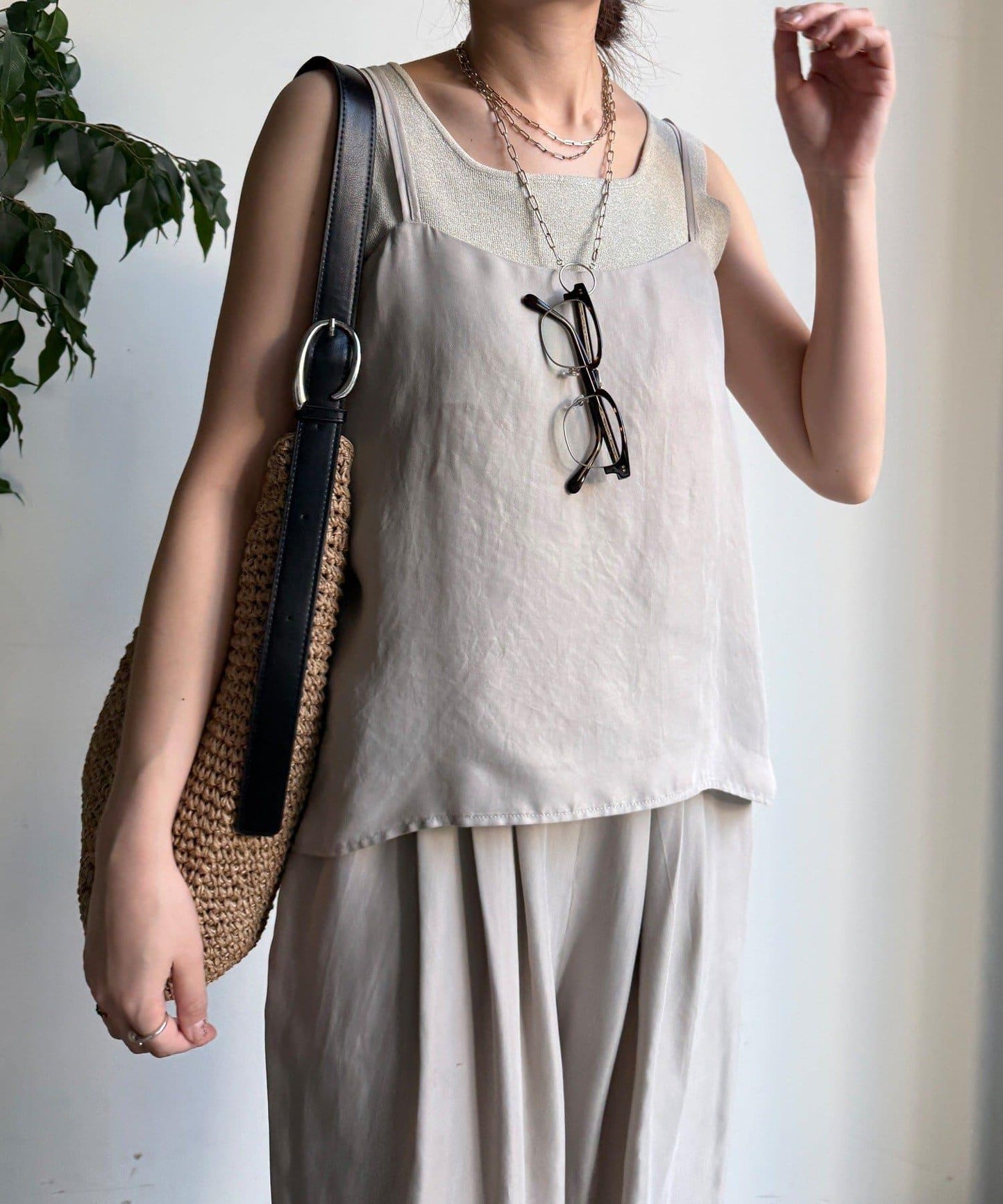 【套裝可搭配】醋酸人造絲吊帶背心