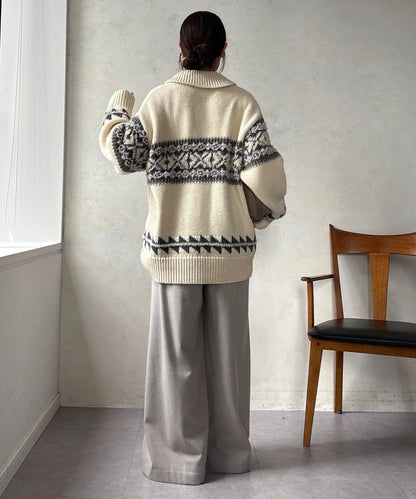 北歐風拉鍊開衫