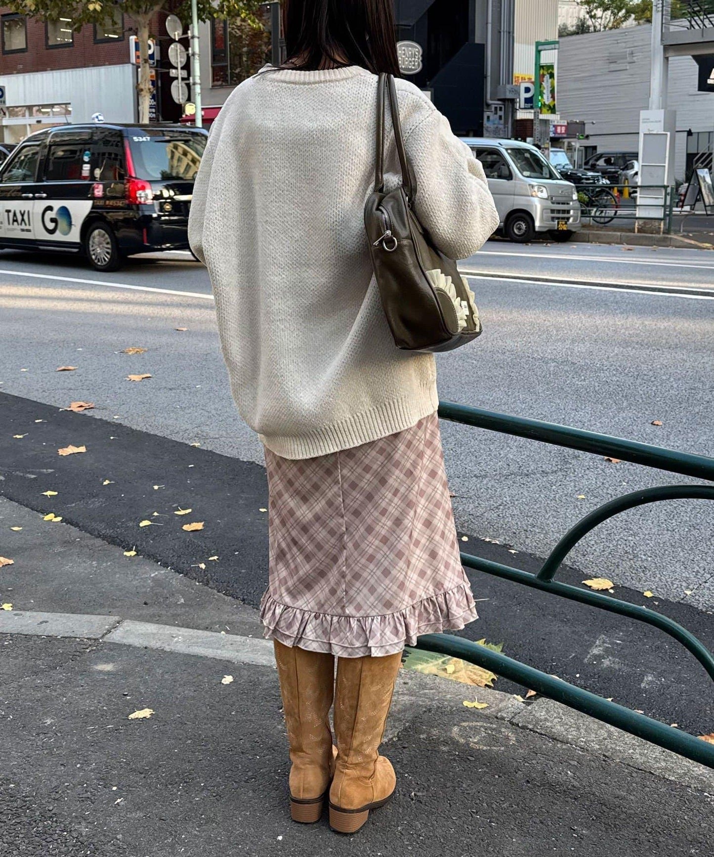 【neutral by ciaopanic】格紋喇叭裙