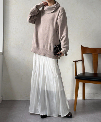 燈芯絨高領套頭衫