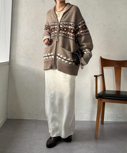 北歐風拉鍊開衫