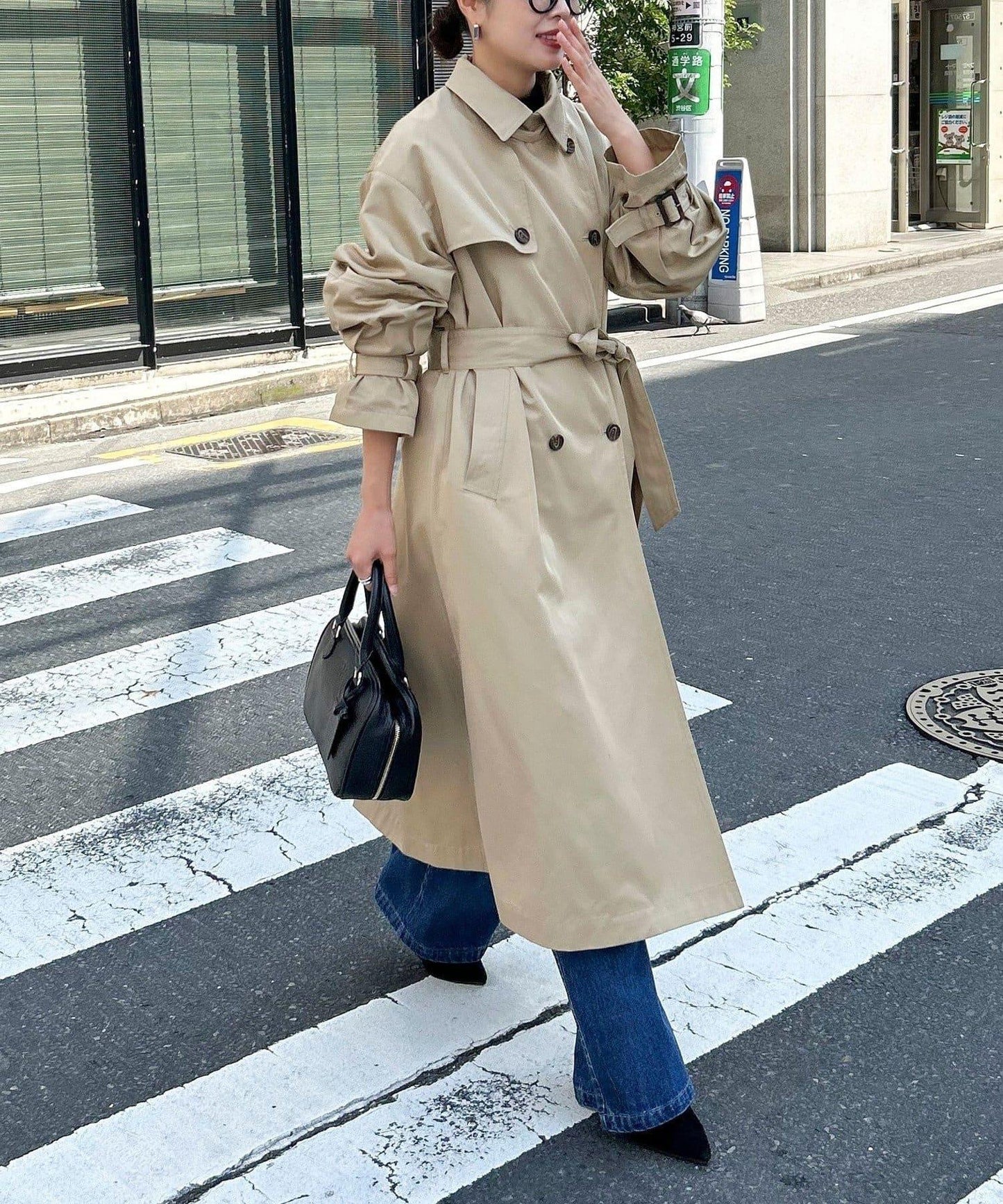 【每次即售罄的人氣單品】袖子蓬鬆設計風衣