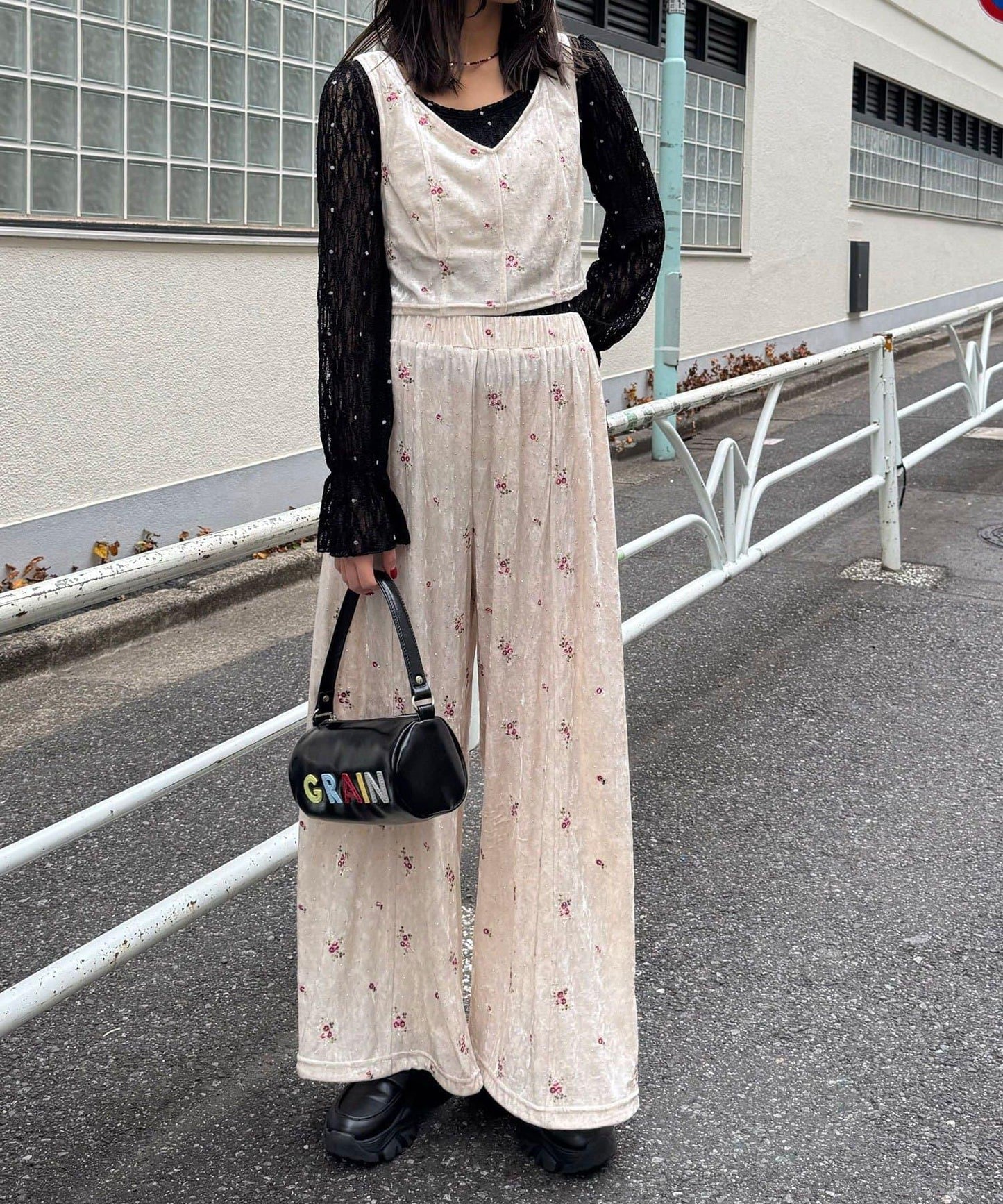 蕾絲波點套頭衫