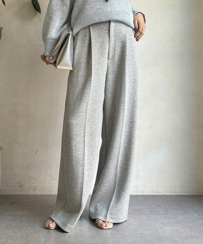 中縫壓褶西裝褲