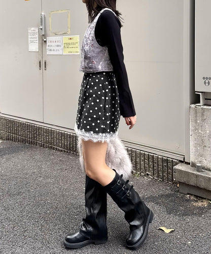 水鑽花卉刺繡吊帶背心