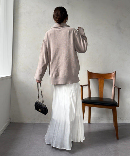 燈芯絨高領套頭衫