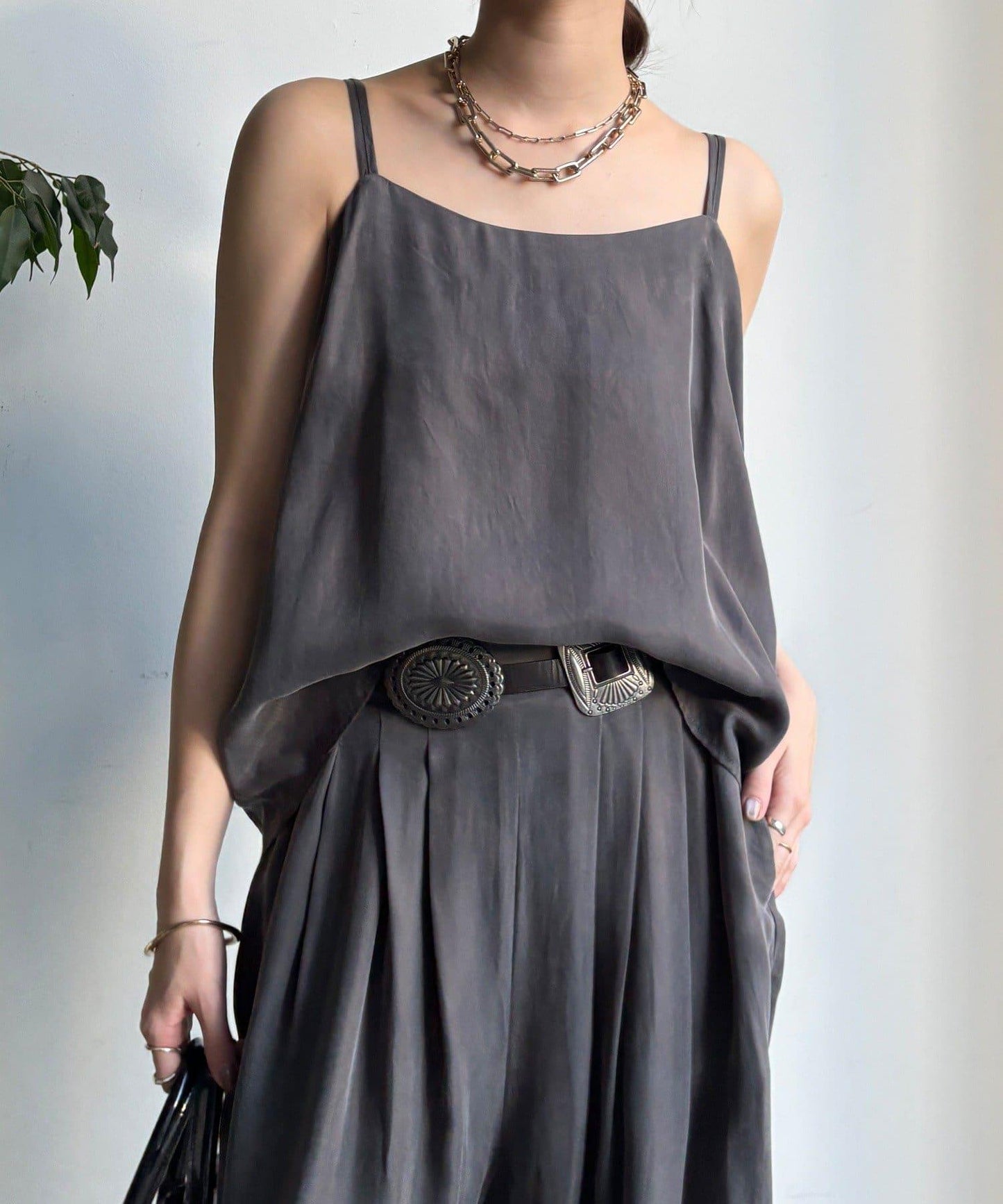 【套裝可搭配】醋酸人造絲吊帶背心