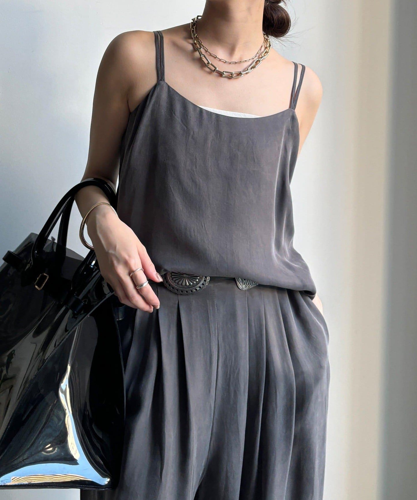 【套裝可搭配】醋酸人造絲吊帶背心