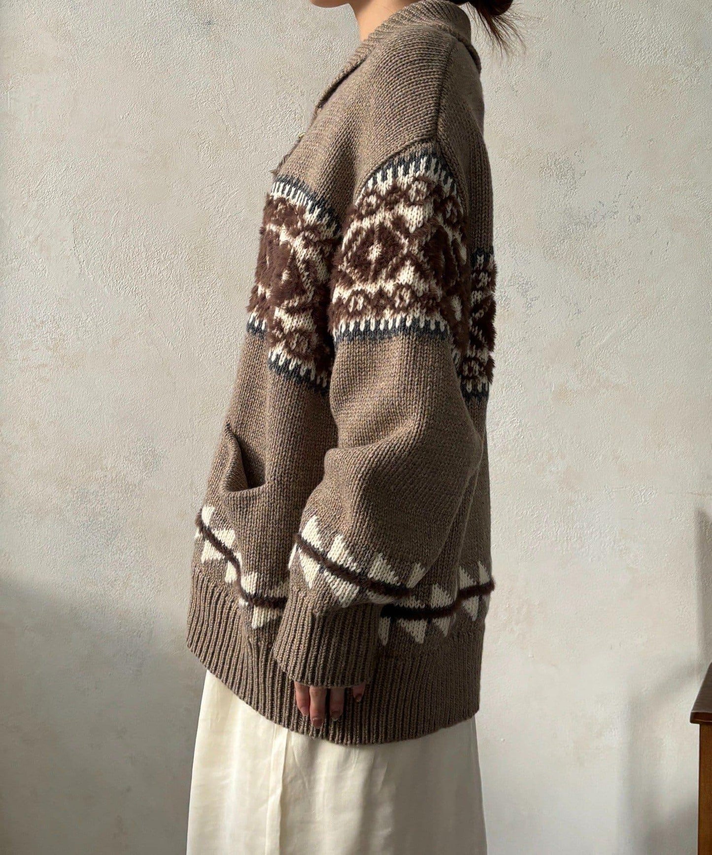 北歐風拉鍊開衫