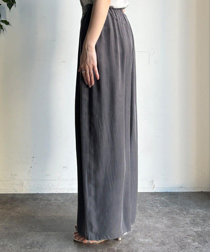 【套裝可搭配】醋酸纖維人造絲褶皺長褲