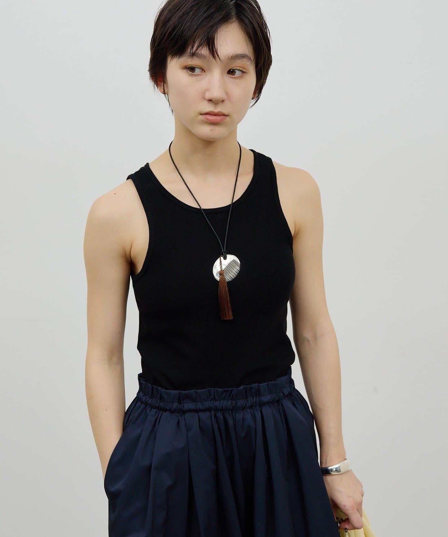 【前後兩穿】高捻彈力羅紋背心