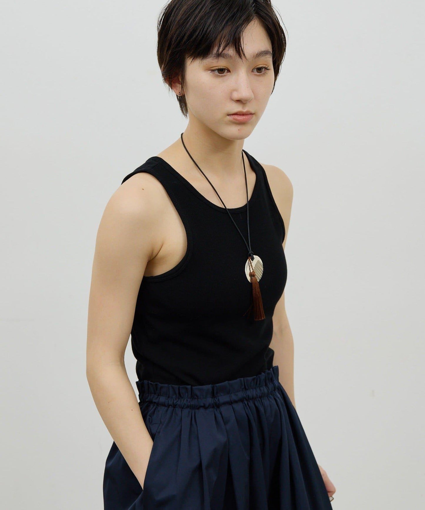 【前後兩穿】高捻彈力羅紋背心