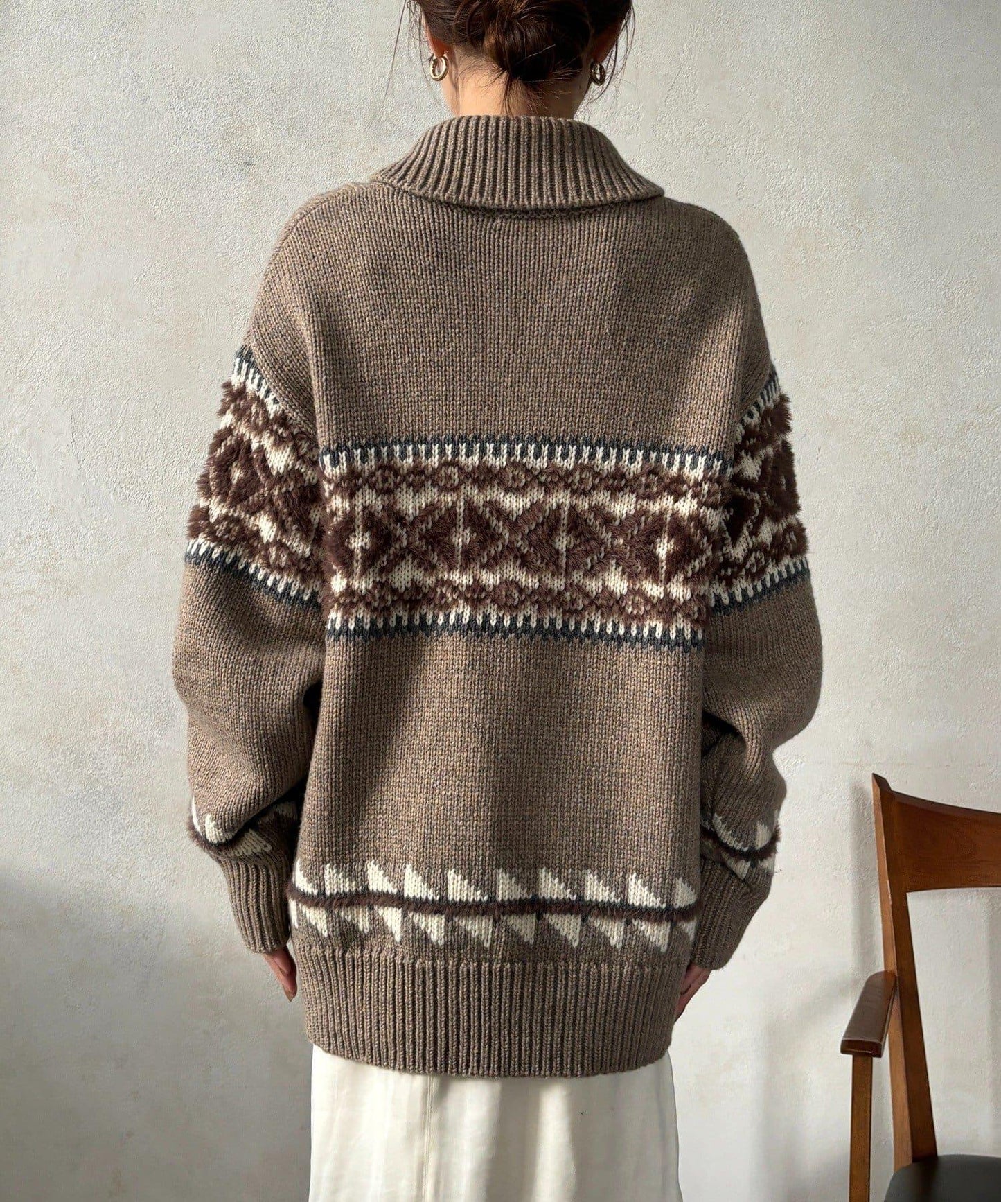 北歐風拉鍊開衫