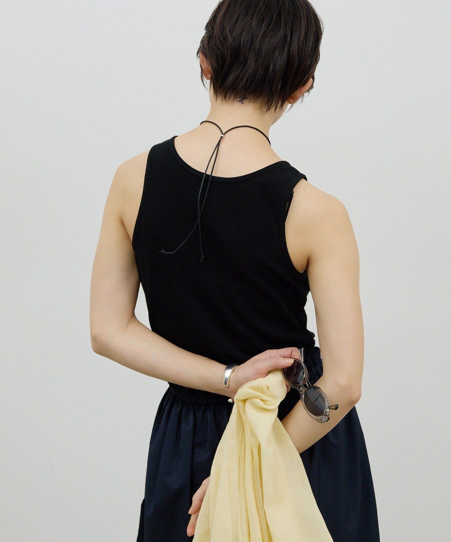 【前後兩穿】高捻彈力羅紋背心