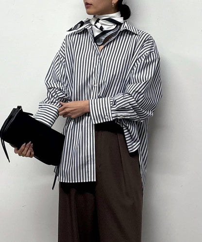 【MANAKA聯名】條紋襯衫絲巾套裝