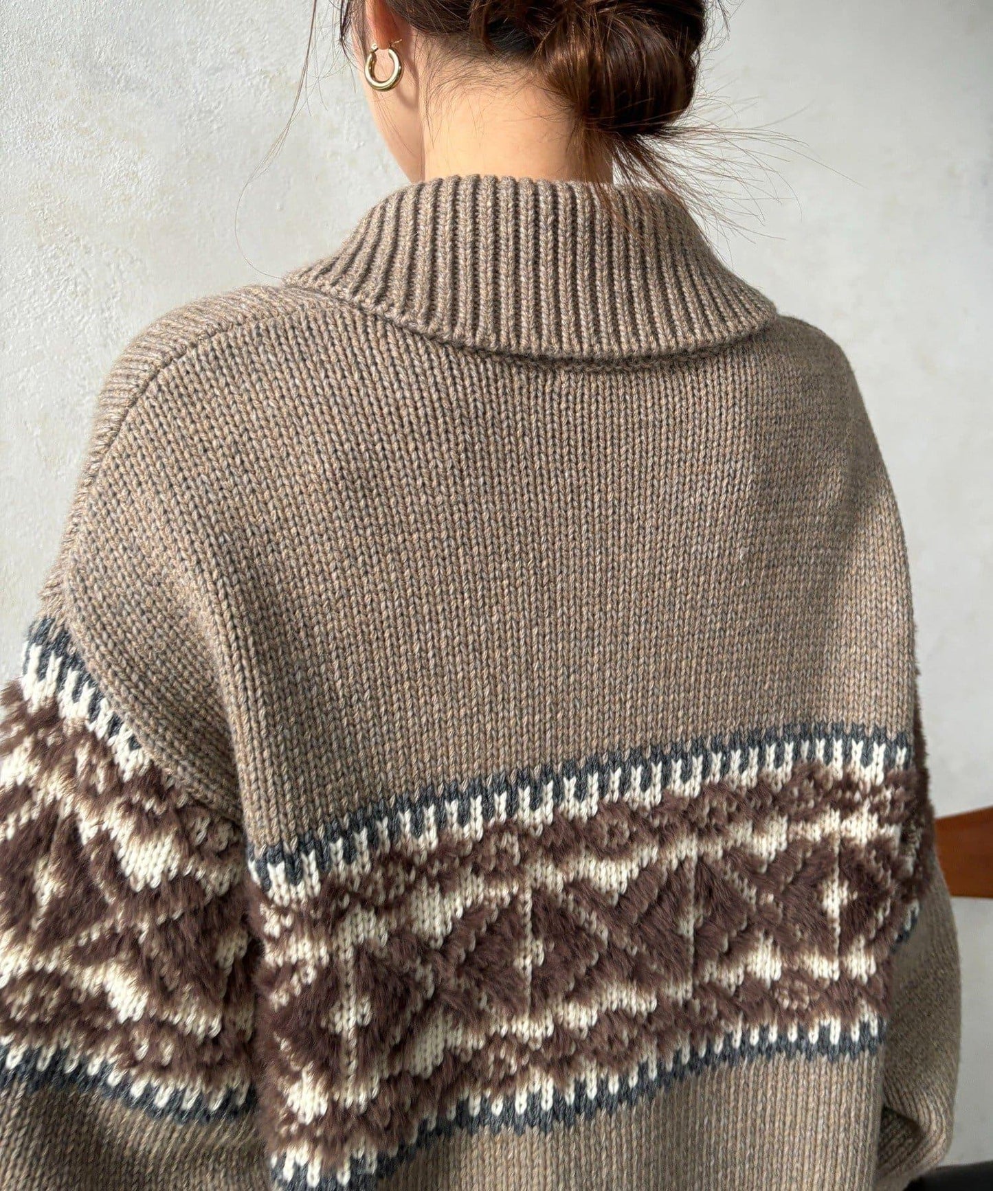 北歐風拉鍊開衫