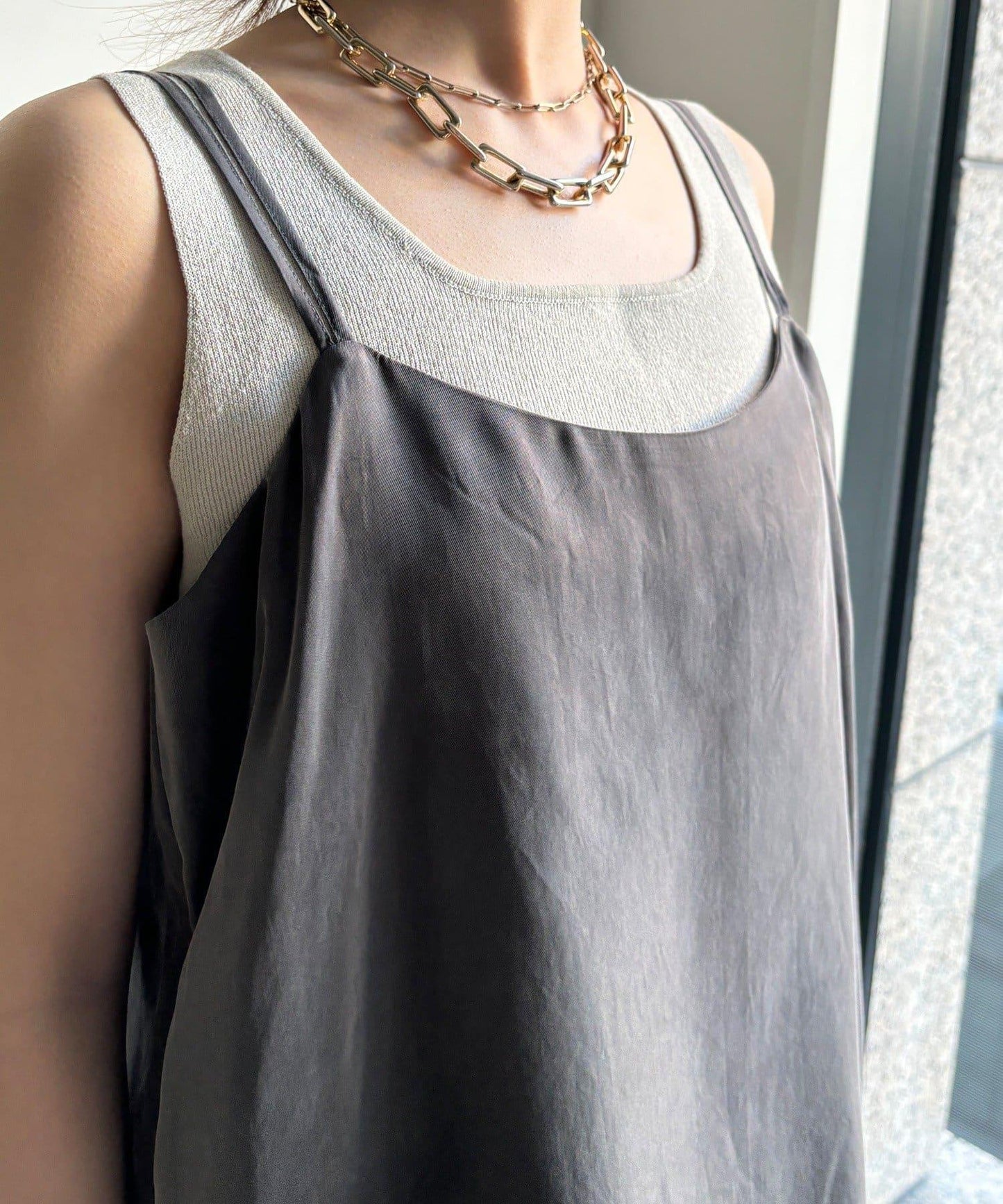 【套裝可搭配】醋酸人造絲吊帶背心