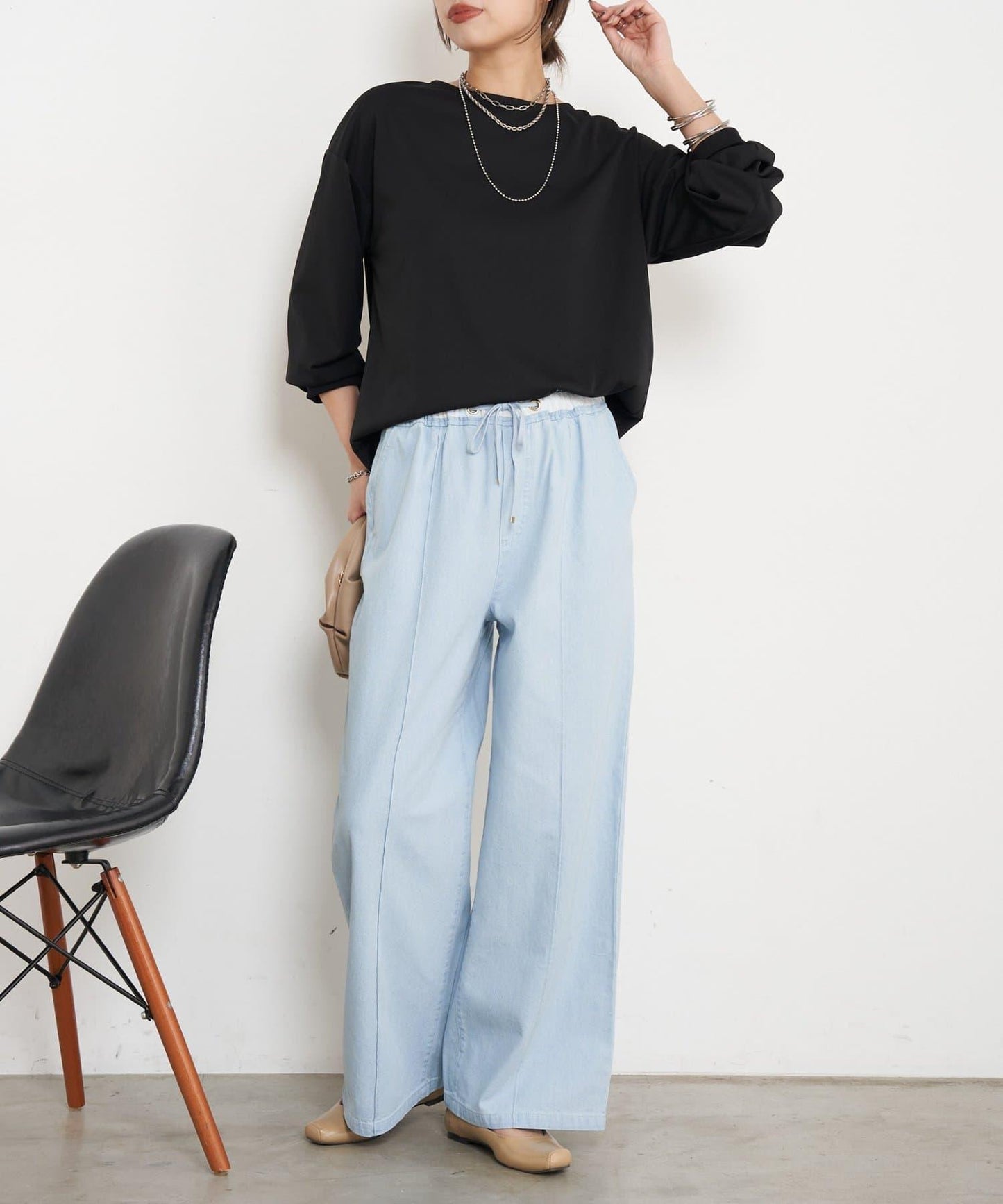 【長款 】絲光襯衫