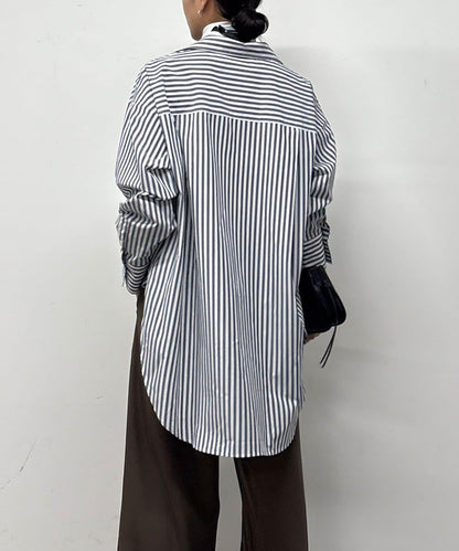 【MANAKA聯名】條紋襯衫絲巾套裝