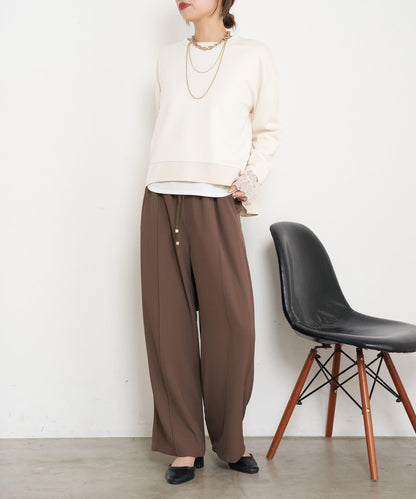 雙拉鍊紙板套頭衫