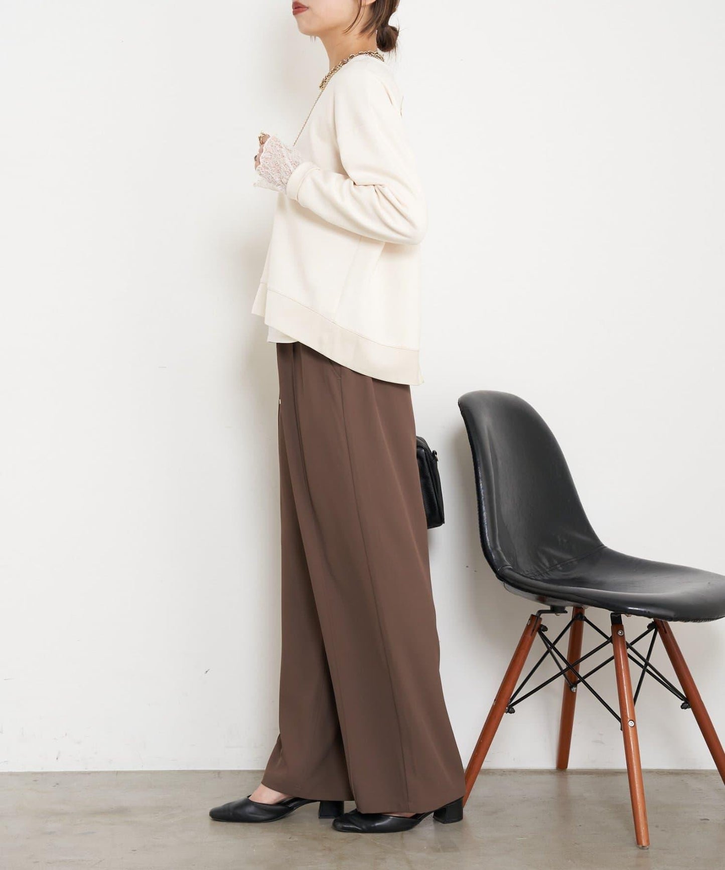 雙拉鍊紙板套頭衫