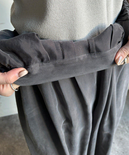 【套裝可搭配】醋酸纖維人造絲褶皺長褲