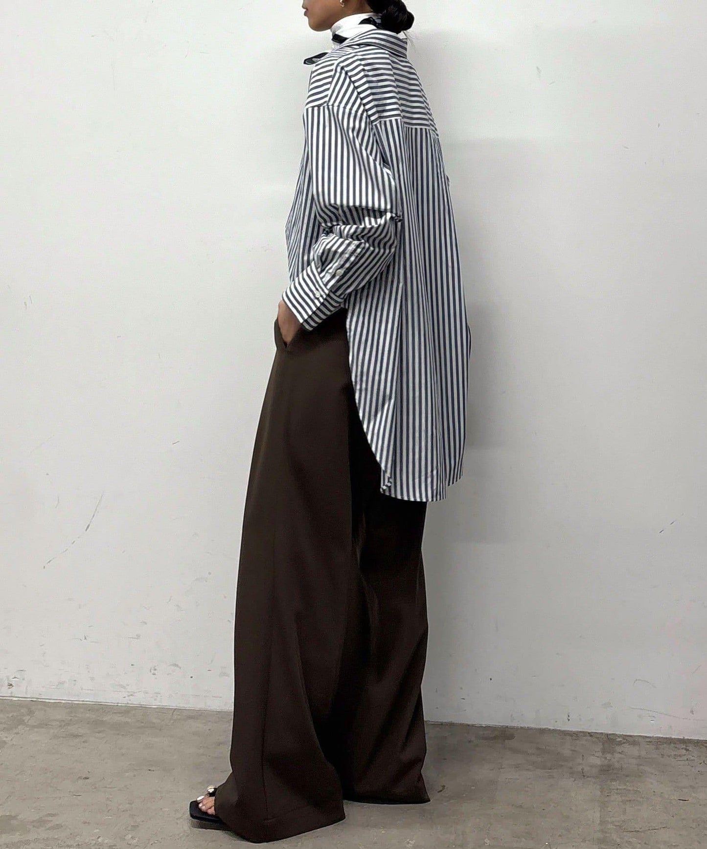 【MANAKA聯名】條紋襯衫絲巾套裝