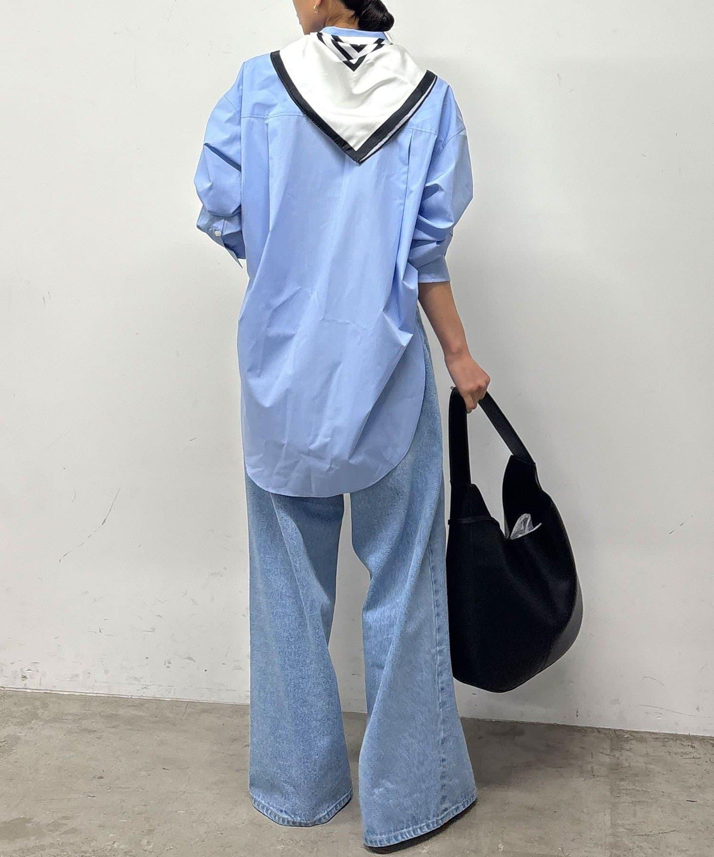 【MANAKA聯名】條紋襯衫絲巾套裝