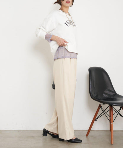 蕾絲透視針織衫