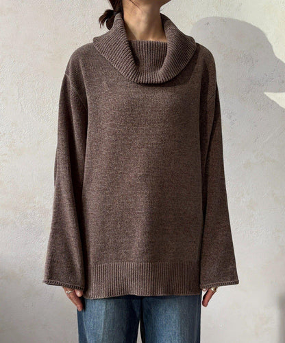 燈芯絨高領套頭衫