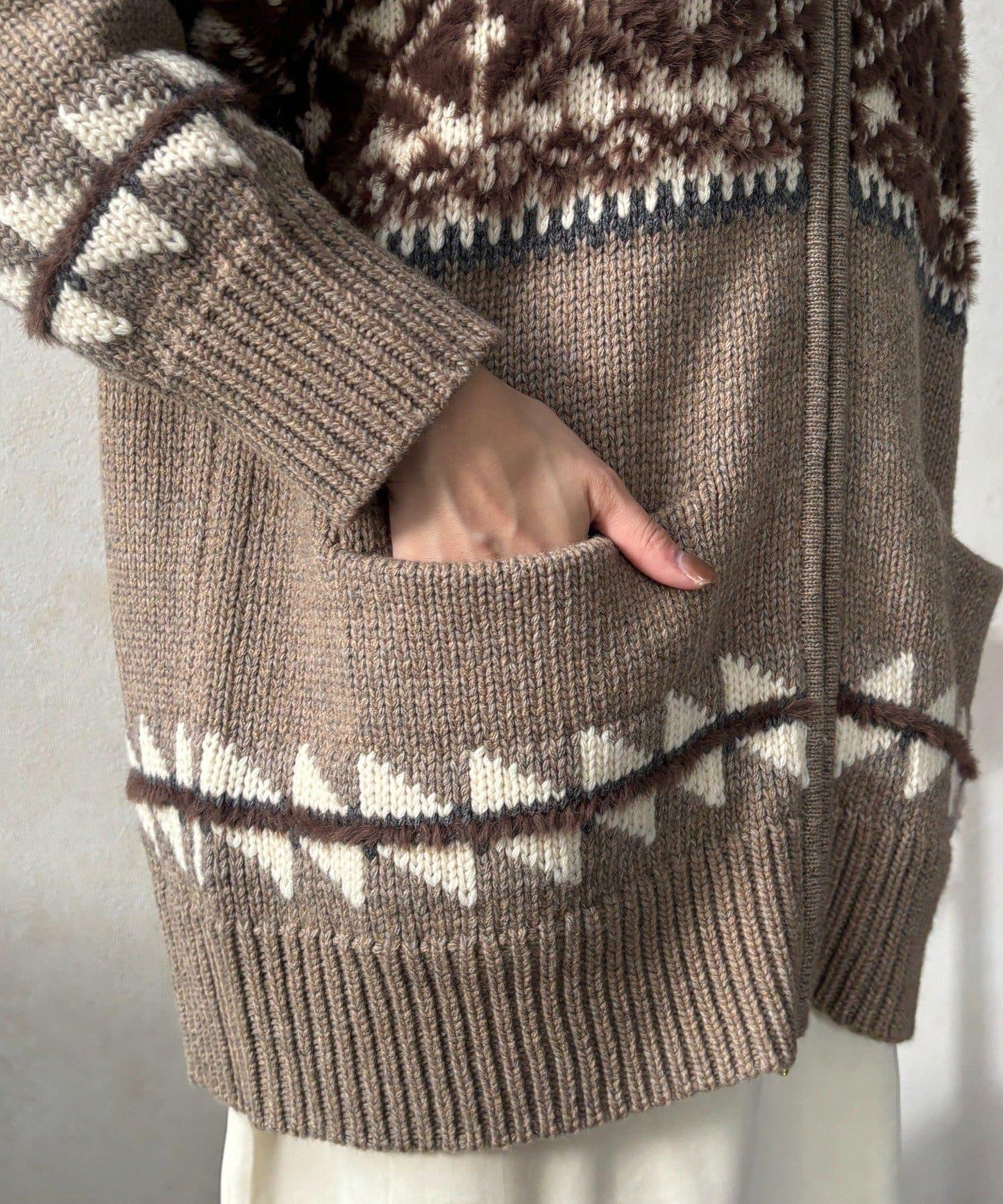 北歐風拉鍊開衫