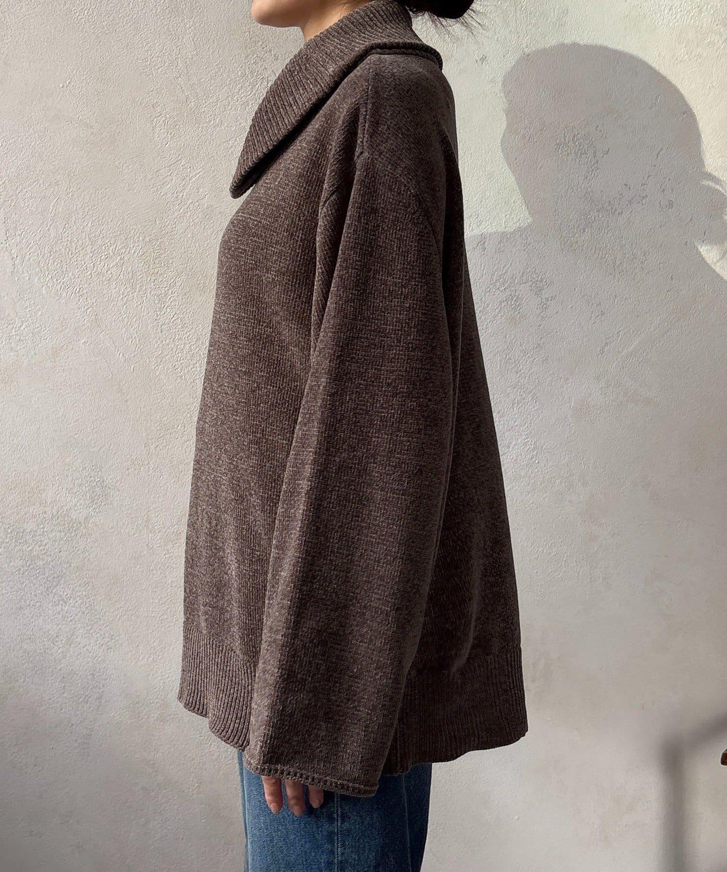 燈芯絨高領套頭衫