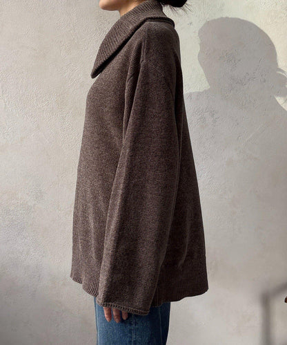 燈芯絨高領套頭衫