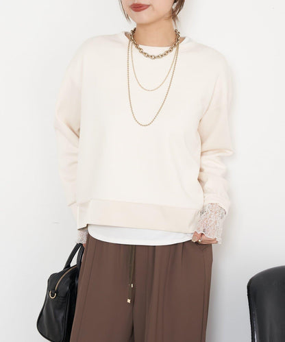 雙拉鍊紙板套頭衫