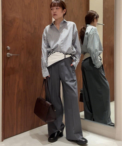 【MANAKA聯名】條紋襯衫絲巾套裝