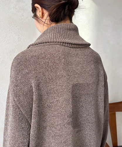 燈芯絨高領套頭衫