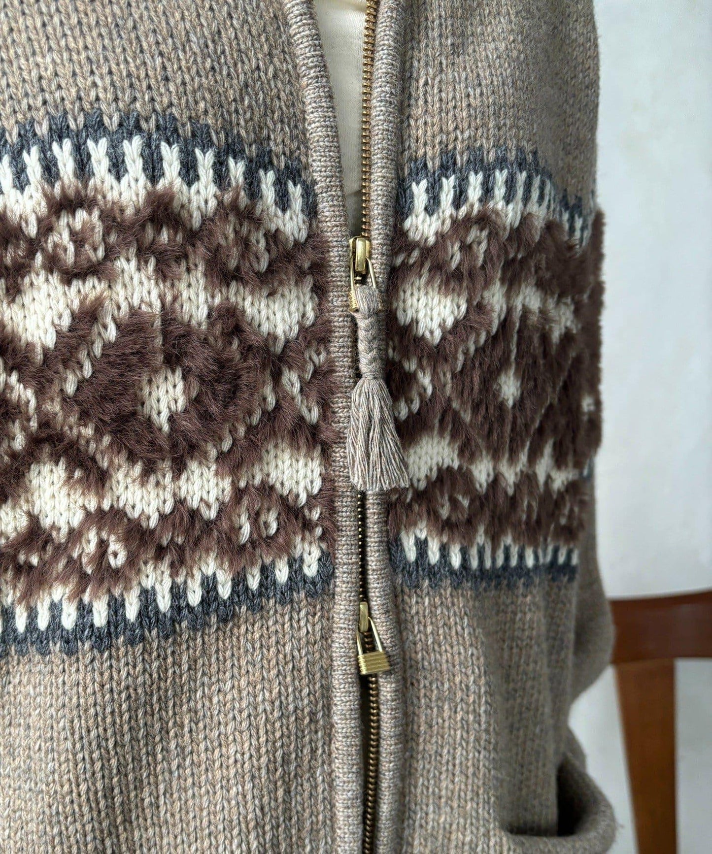 北歐風拉鍊開衫