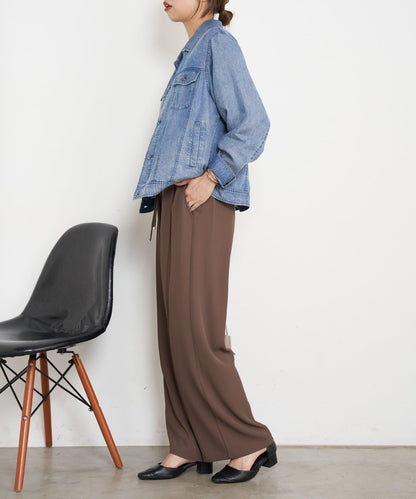 天絲牛仔立領夾克