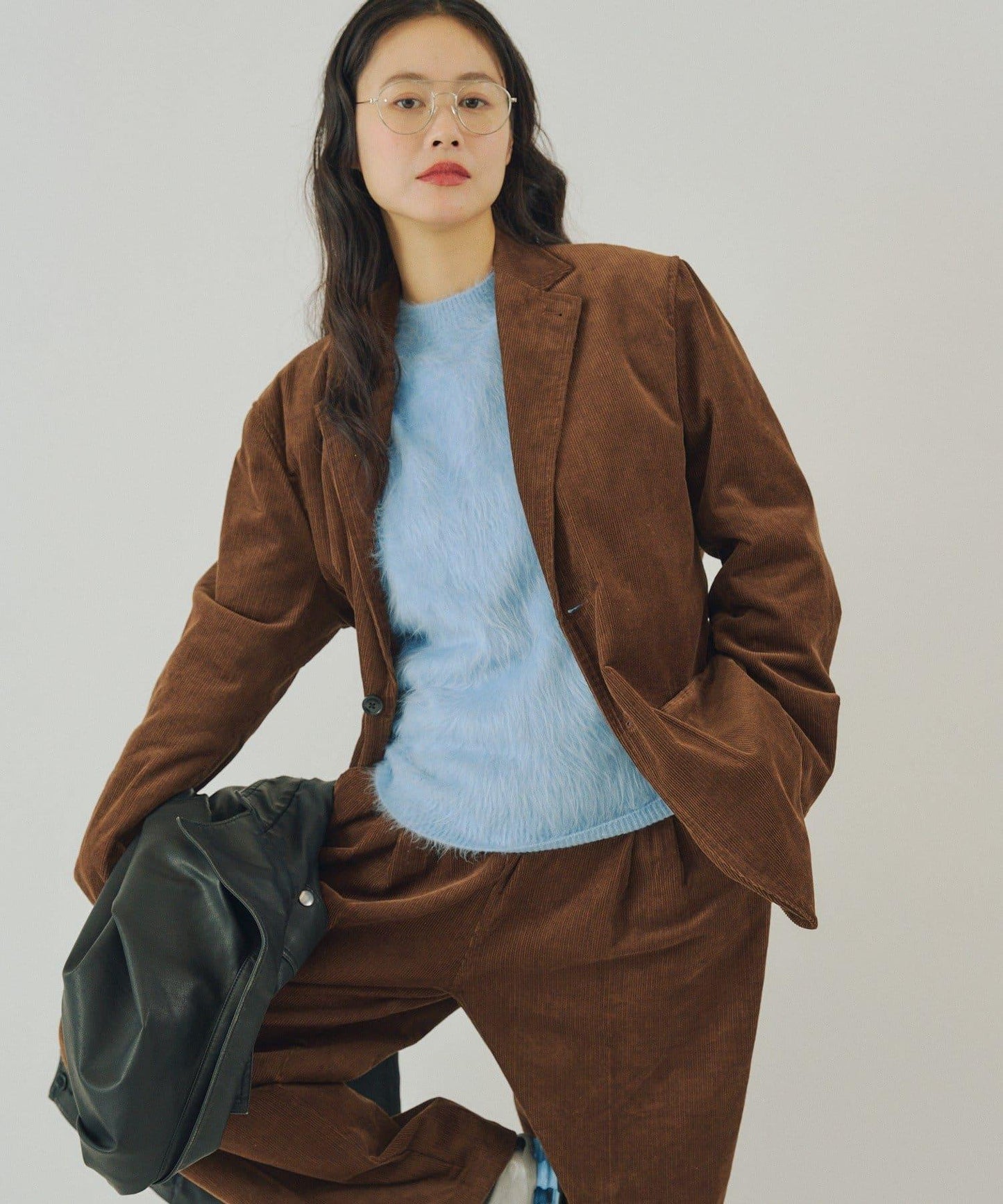 【WHIMSIC/SETUP対応】燈芯絨2粒扣西裝外套